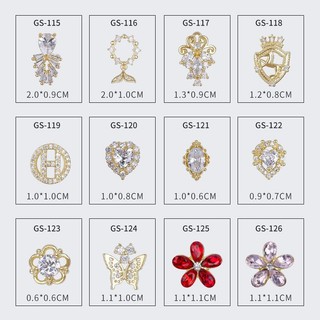 Charm gắn móng tay,charm nail phong cách zircon nail-charm cao cấp