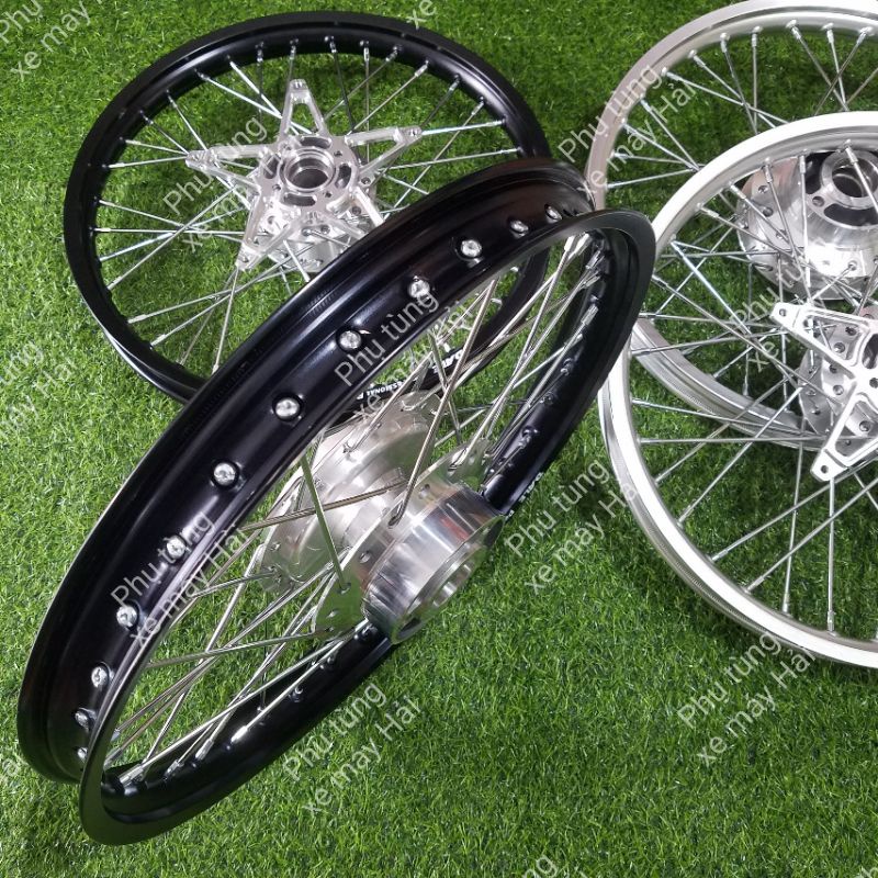 Bánh căm raider và satria f 150 đùm màu bạc và mạ crom niềng nhôm thái đủ màu lắp như zin msp 0148