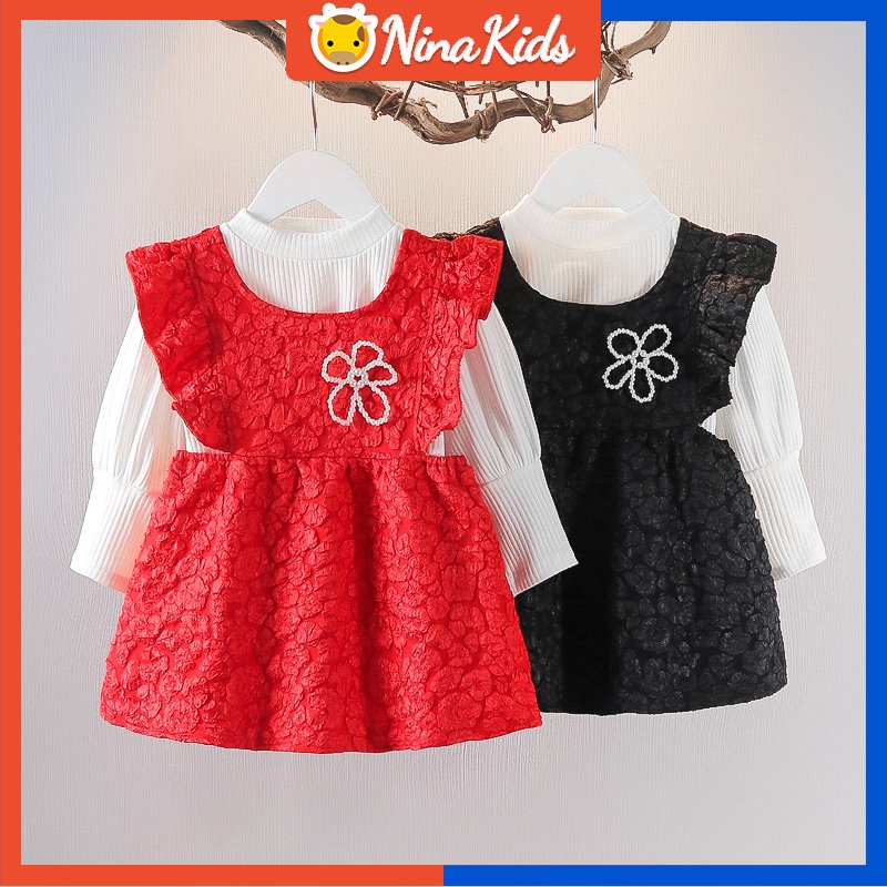 Đầm Thời Trang Năm Mới Xinh Xắn Dành Cho Bé Gái 0-4 Tuổi