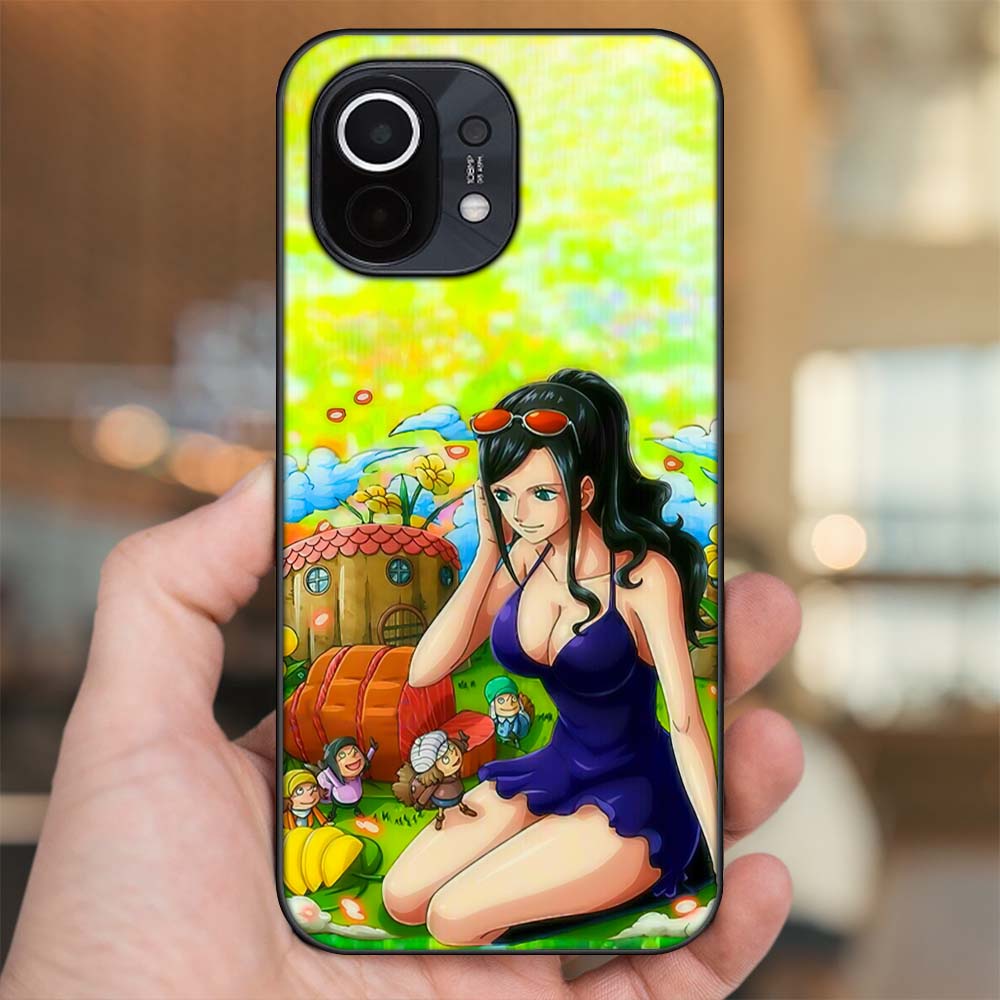 Ốp lưng Xiaomi Mi 11 viền đen in hình Nico Robin One Piece Đảo Hải Tặc
