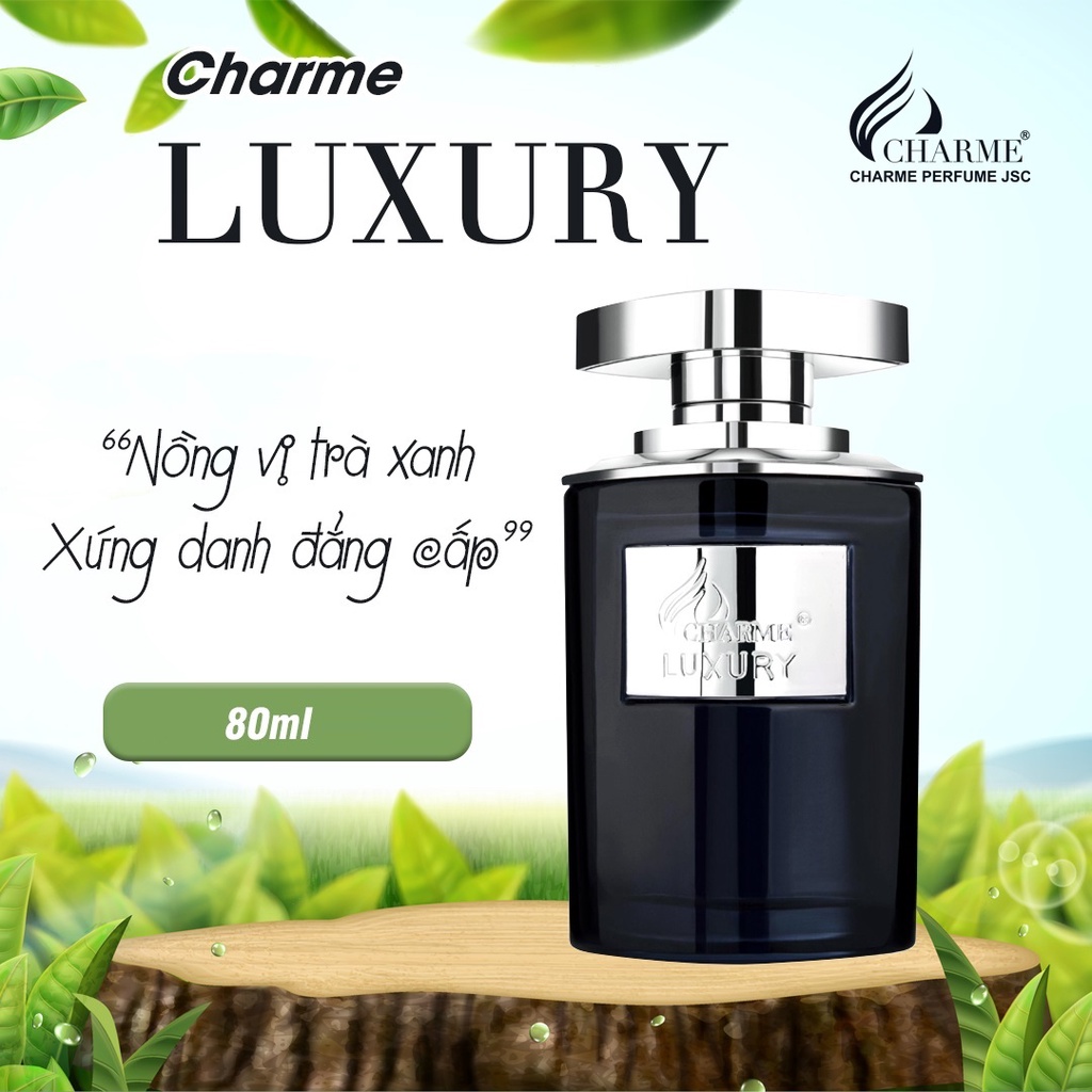 Nước hoa nam Charme Luxury 10ml tươi sáng năng động sảng khoái
