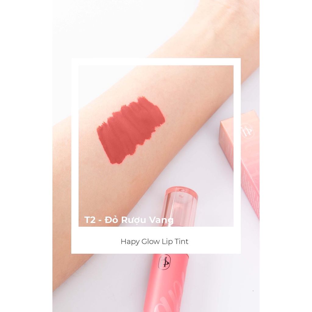 Son Tint bóng lì Happy MiniGarden 3.5ml siêu lì giữ màu 24h kháng nước không lem không trôi