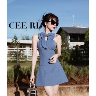 CEE RI - Váy Tweed nơ ngực cao cấp ( Ảnh Thật - Chính Chủ )