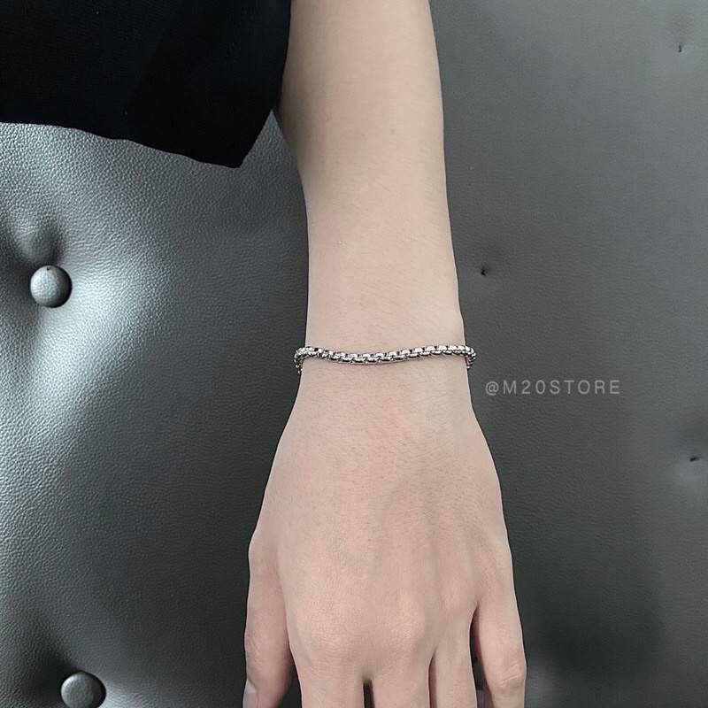 Vòng Tay Nam Nữ Trơn Basic Thép Titan Chống Gỉ,Vòng Tay Unisex Bản Trơn Phù Hợp Mang Đôi Couple