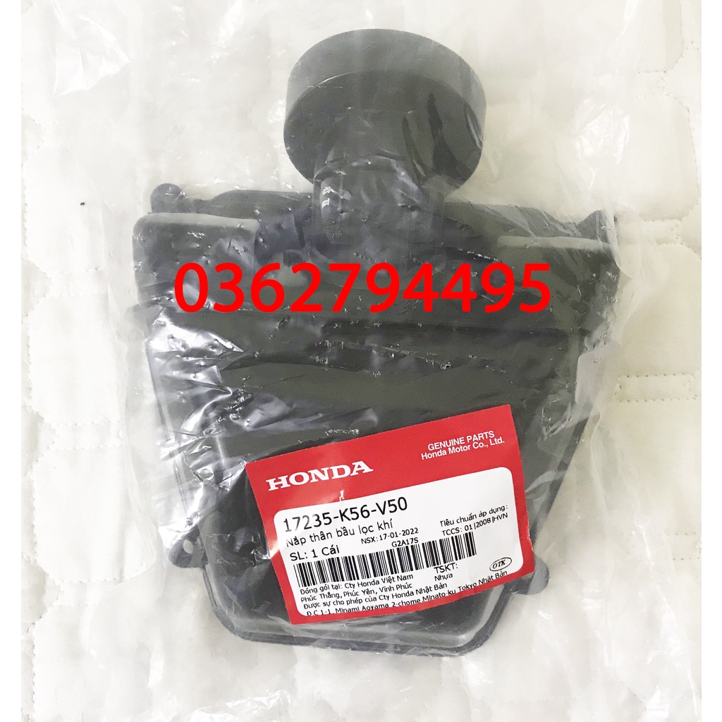 Nắp bầu lọc gió Winner X/Winner V3 kèm ống hút Zin chính hãng Honda