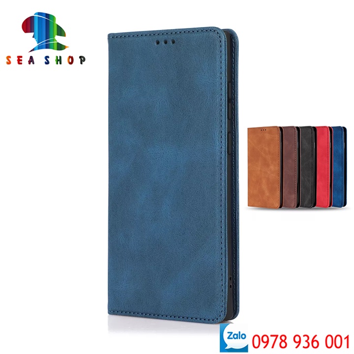 Bao da Samsung S10 và S10 Plus Cao cấp - Thiết kế dạng ví sang trọng -Phong cách Da lộn - Có ngăn cài thẻ - tiên mặt