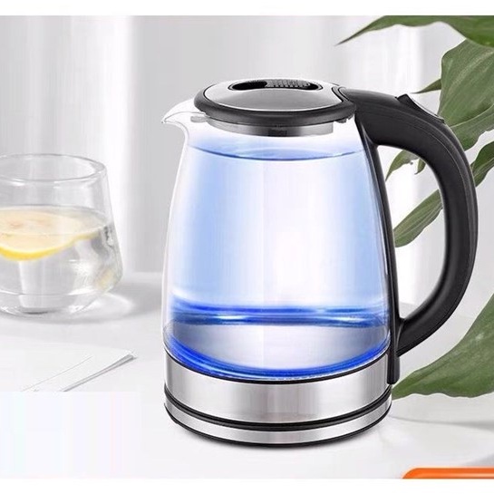 Ấm Siêu Tốc Thủy Tinh - Bình Siêu Tốc 2.0L Có Đèn Led ,Tự Ngắt Khi Sôi