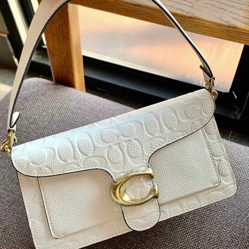 Túi đeo vai kẹp nách C0ach Tabby da vân mới siêu sang