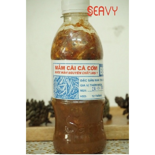 Mắm cái cá cơm Nha Trang nguyên con chế biến sẵn thơm nồng, chai 350 gram - Seavy