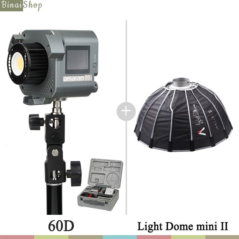 Aputure Amaran 60d / 60x - Đèn Led Siêu Sáng Cho Studio, Nhiệt Độ Màu 2700K-6500K, 65W