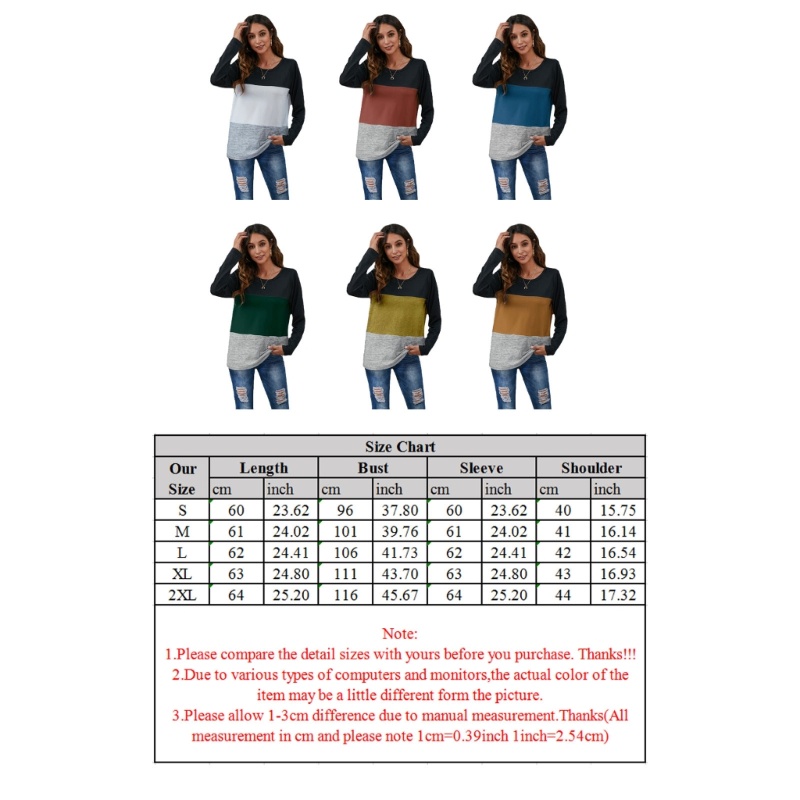 Áo Thun Tay Dài Cổ Tròn Dáng Rộng Thời Trang Cho Nữ