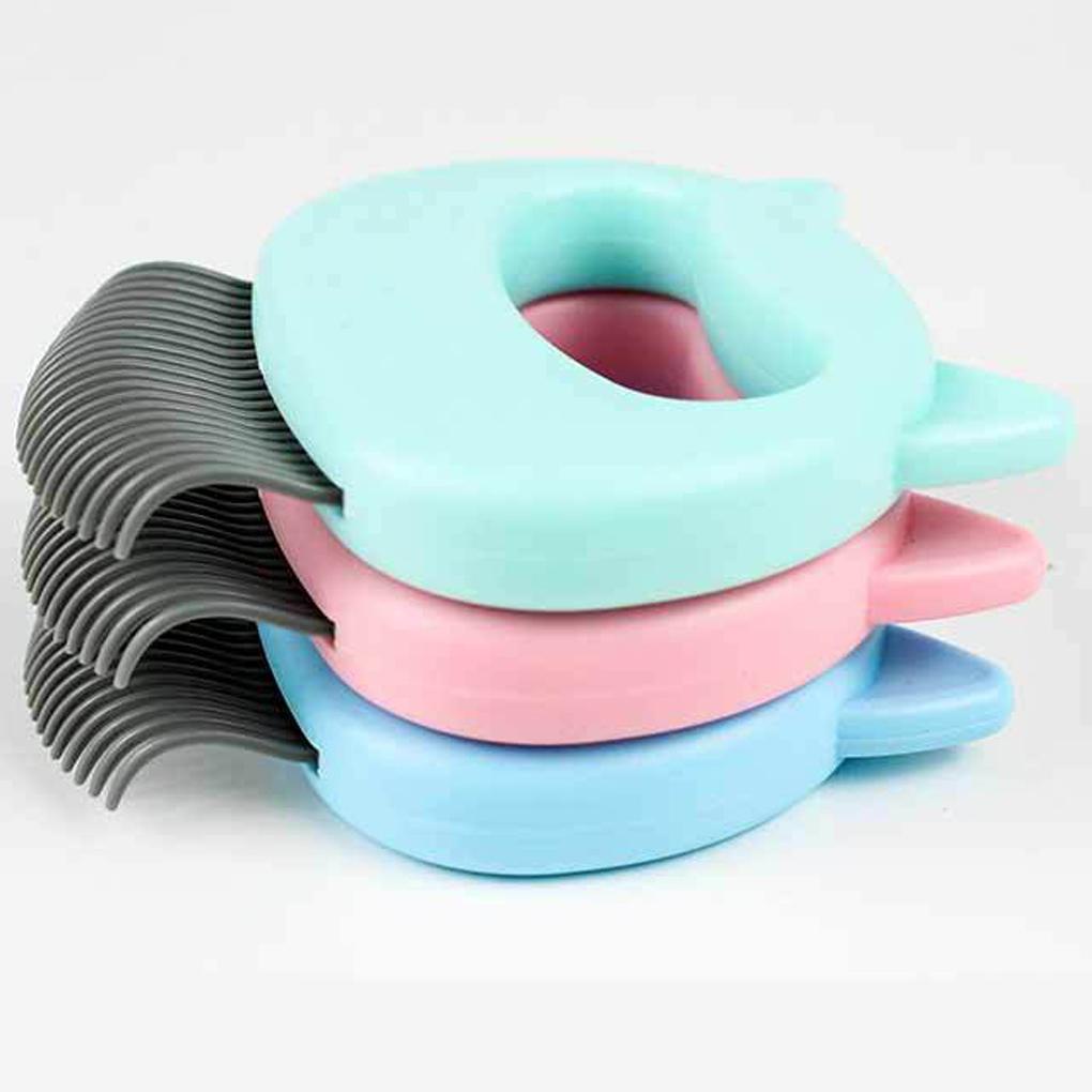 Lược Chải Lông Mát Xa Cho Thú Cưng Với Tay Cầm Cong Bằng Nhựa Tiện Dụng