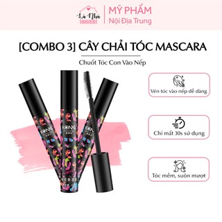 [COMBO 3] Mascara chuốt tóc con vào nếp, cây chải, vuốt tóc mái cho nam nữ, gel chải tóc mai vào nếp, keo truốt cố định