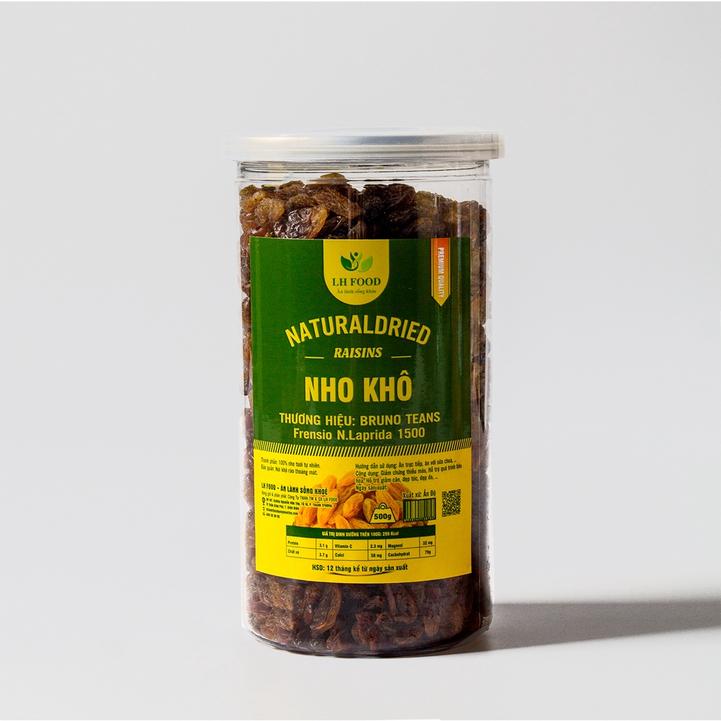 Nho nâu khô Ấn Độ, làm mứt, bánh ( 500g)