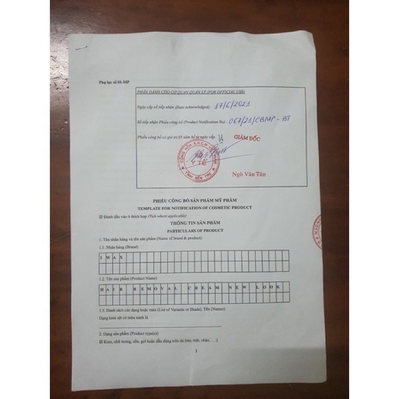 Kem tẩy lông  Iwax.vietnam