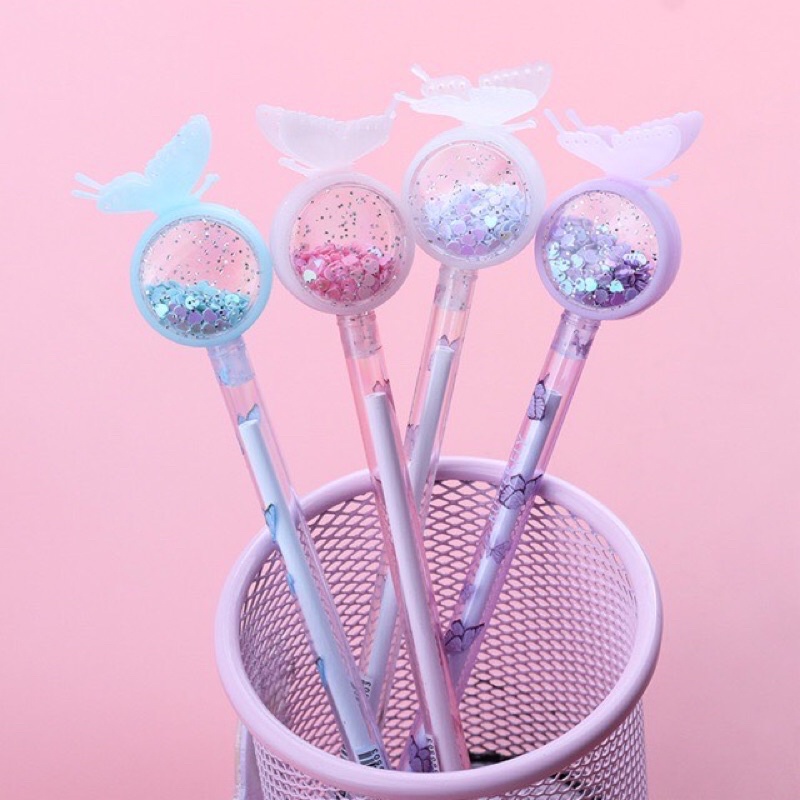 Bút bi nước mặt lấp lánh các loại