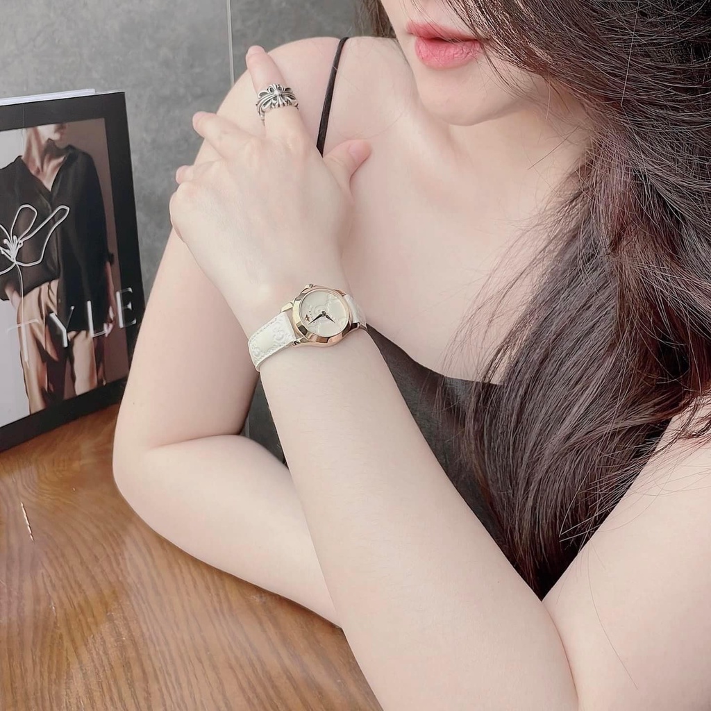 Đồng Hồ Nữ Gucci G-Timeless White Dial Ladies YA126580