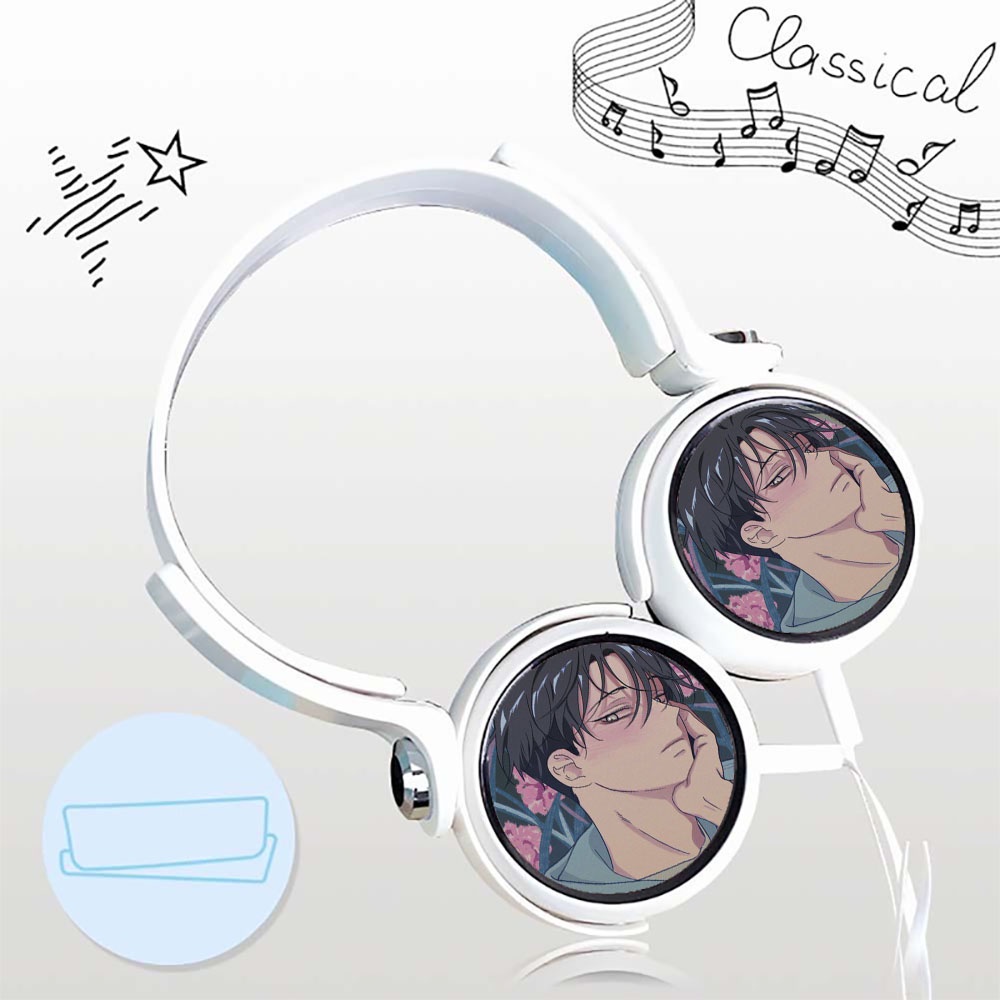 Tai nghe chụp in hình LOW TIDE IN TWILIGHT Đêm bên làn nước boylove manhwa anime chibi cắm dây tiện lợi thời trang