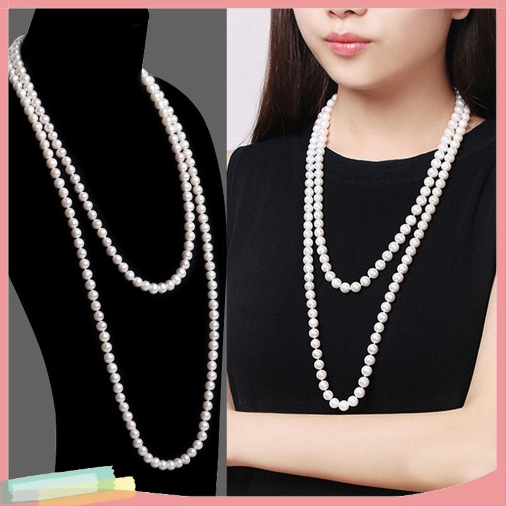 Vòng cổ Hợp Kim Trang Trí Ngọc Trai Giả Xinh Xắn Cho Nữ
