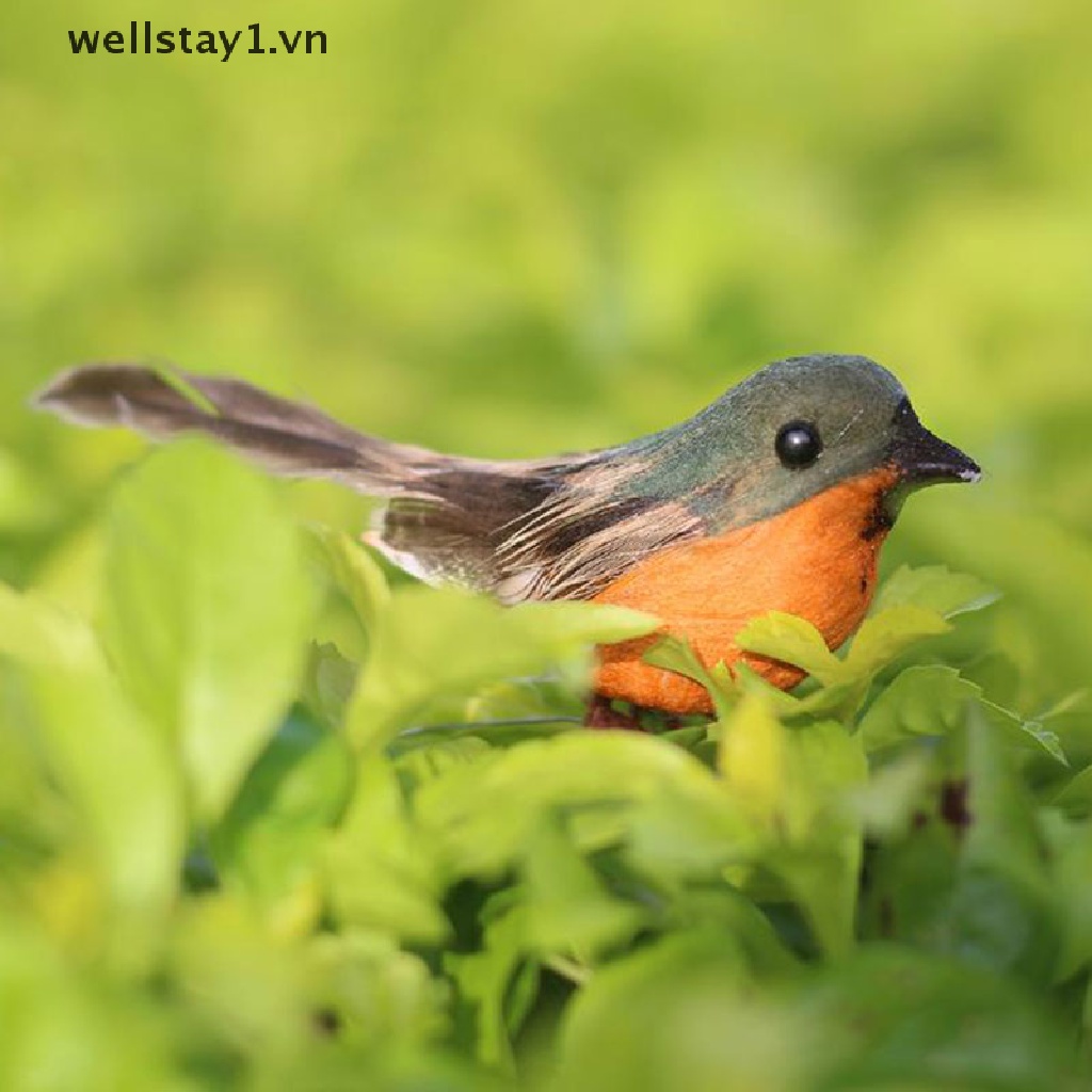 1 Chú Chim Nhân Tạo Robin Mini Trang Trí Giáng Sinh