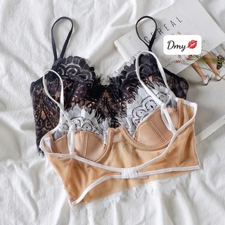 Áo cúp ngực 2 dây ren croptop