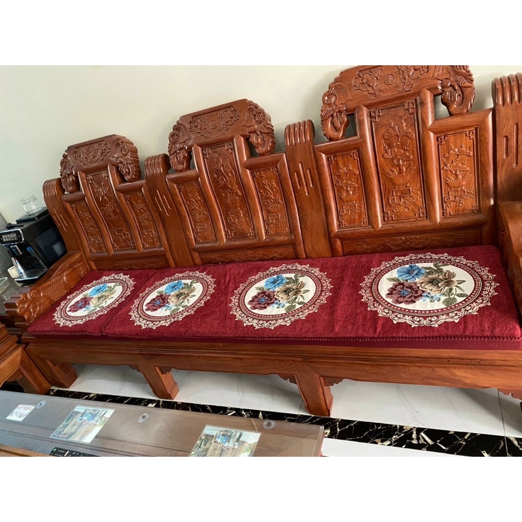 Thảm trải ghế tây âu Househol, Thảm trải trên ghế gỗ êm ái sang trọng giá rẻ