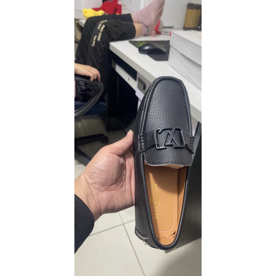 Giày Nam Da Lười LV Cao Cấp Sang Trọng