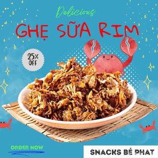 Ghẹ sữa rim gia vị, ghẹ sữa sấy giòn cực ngon, siêu rẻ- snacks bé phạt