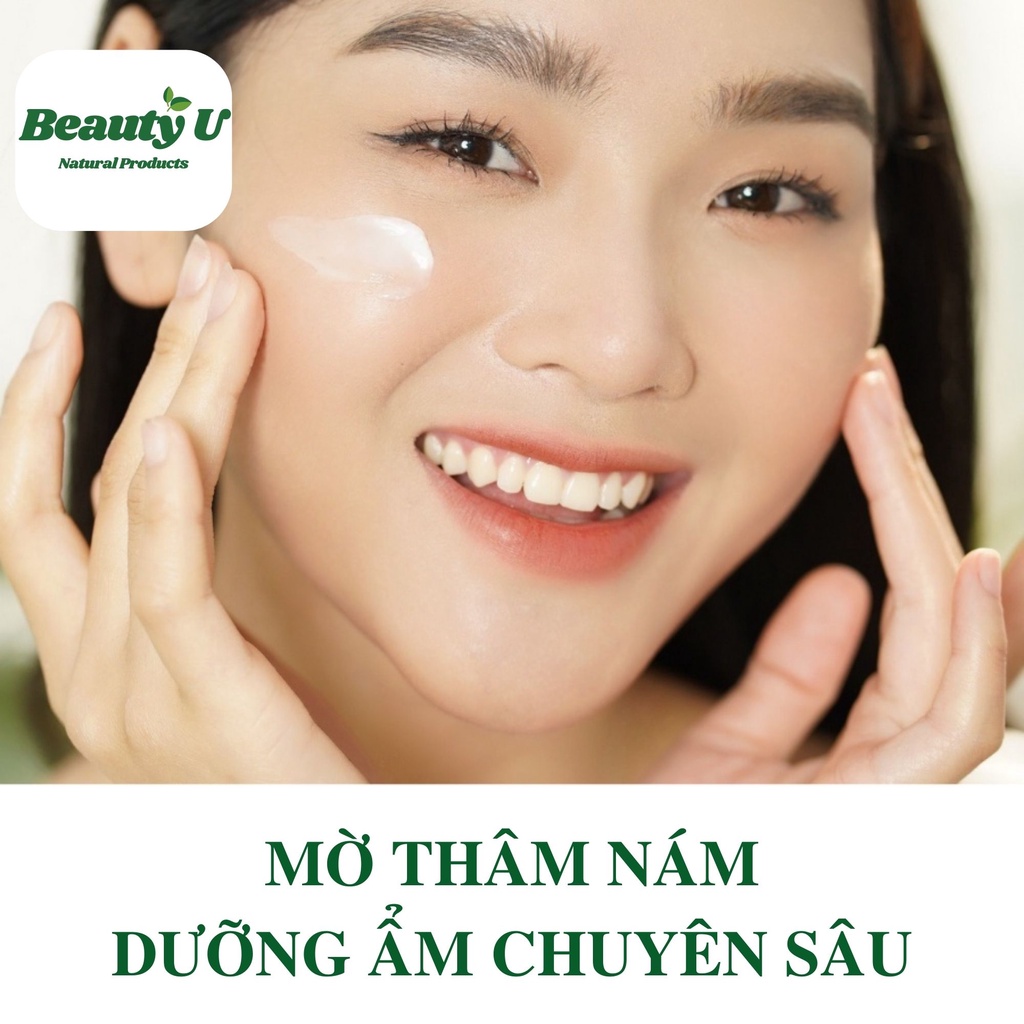 Kem Nám Tàn Nhang Dưỡng Ẩm Trắng Da Ngừa Lão Hóa BeautyU 50g