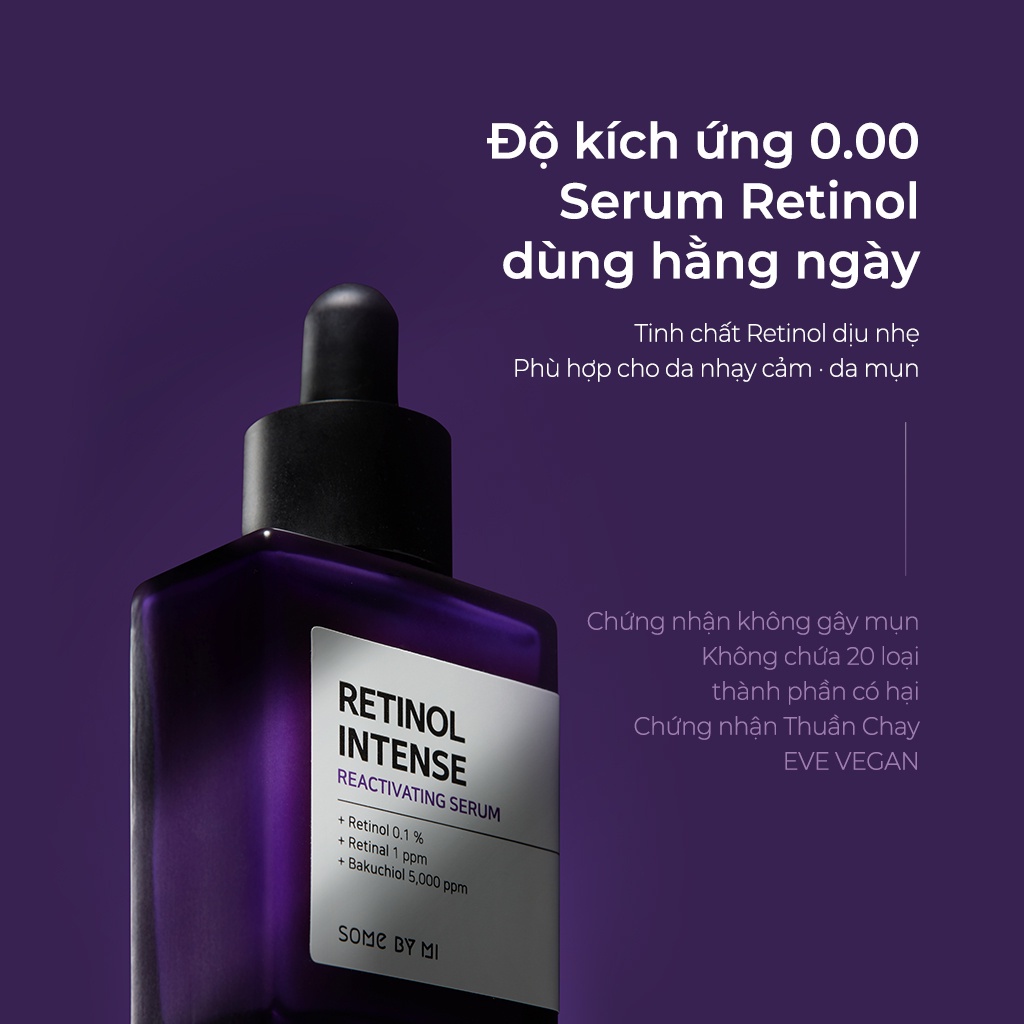 Tinh Chất Retinol ngăn lão hóa với Collagen và Peptides Some By Mi Retinol Intense Reactivating Serum 30ml