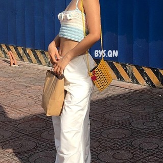 Túi đan len basic một màu dạng lưới siêu dễ phối đồ "Basic Bag"
