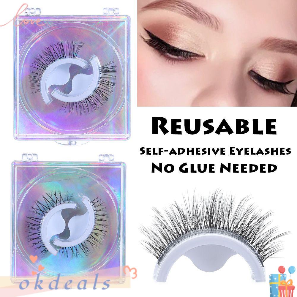 Lông Mi Giả Tự Dính Không Cần Keo Dán Tạo Hiệu Ứng 3D Tự Nhiên Có Thể Tái
