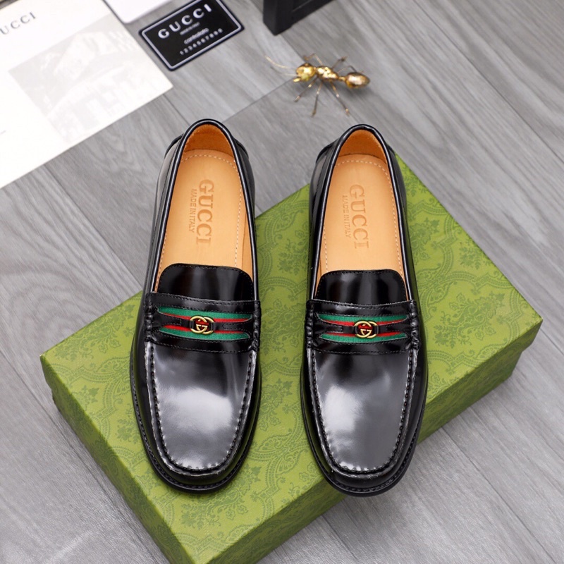 Giày lười nam giày công sở da thật cao cấp Gucci GC