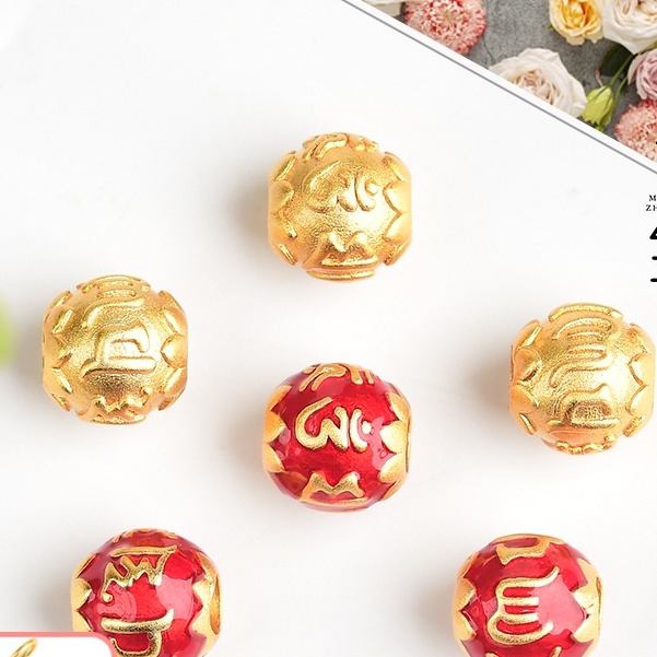 Hạt Xỏ Vòng Tay Bện Thủ Công Sáu Chiều Màu Vàng Cát Bảo Quản Không Gây Dị Ứng Phụ Kiện Trang Sức Vòng Tay Bảo Quản Mạnh Mẽ Màu Sắc Truyền Thống diy