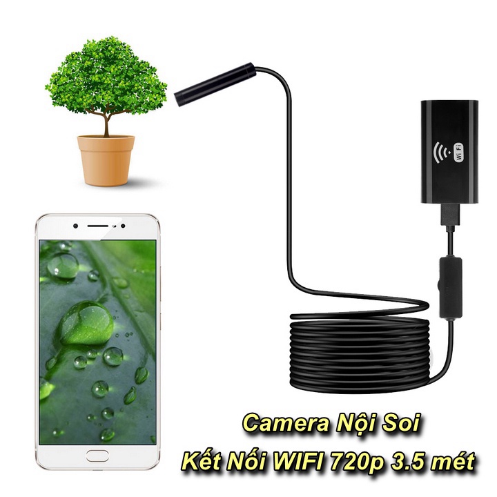 Camera Nội Soi Kết Nối WIFI 720p HD Endoscope YPC 3.5 Mét Chống Nước IP67 - cao cấp