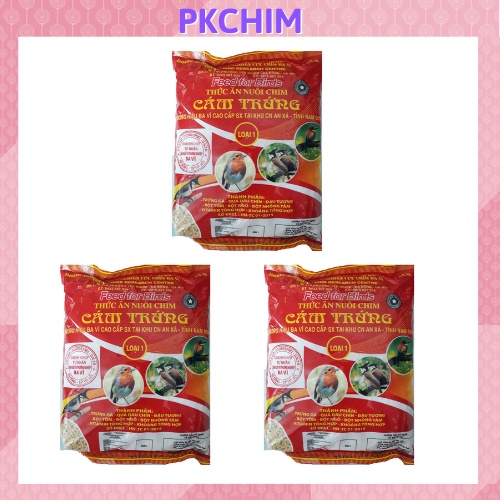 Cám chim Pkchim cám trứng ba vì đỏ phụ kiện lồng chim