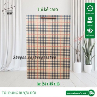 Túi đựng rượu đôi túi giấy quà