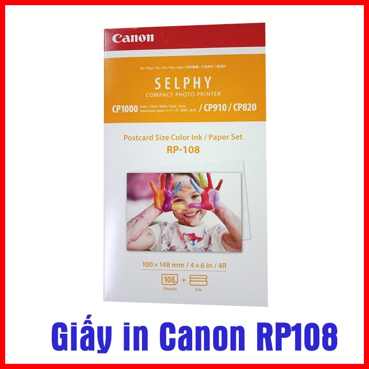 Giấy In Ảnh Canon Rp108 Cp1000 - Cp1300 - Cp1500 Chuyên In Ảnh Thẻ .