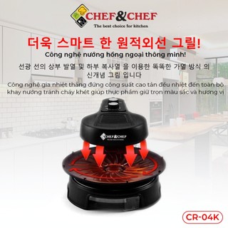 Bếp nướng chef&chef bbq không khói hàn quốc_ hàng loại 1. - gia dụng gia đình