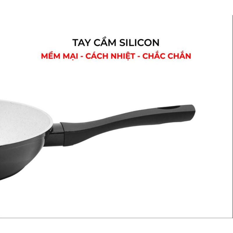 Chảo Chống Dính, Chảo Từ Rapido 26cm, 28cm,Đáy Chấm, Nhôm Đúc Nguyên Khối