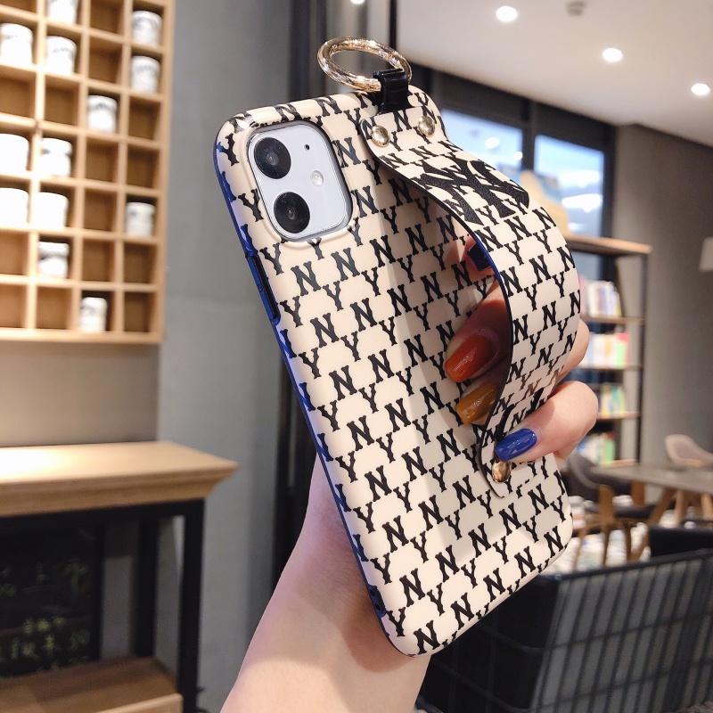 Ốp Điện Thoại Silicon Mềm Bóng Có Dây Đeo Cổ Tay Thời Trang Cho iPhone 14 Pro Max 13 12 11 Pro Max