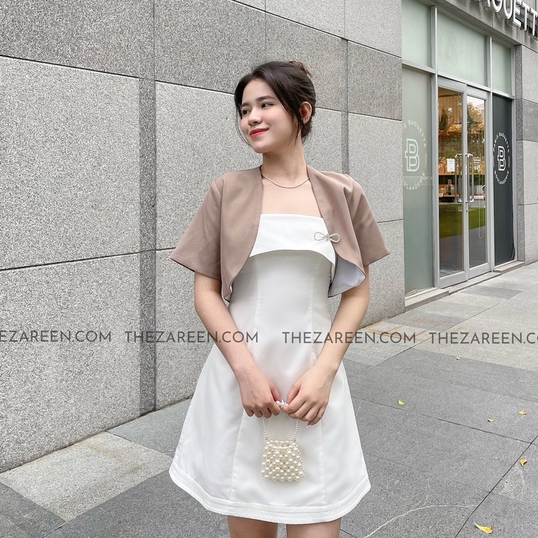 ZAREEN | ÁO BLAZER CROPTOP VẠT BẦU ZAREEN BLA05