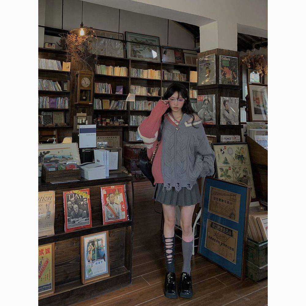 Áo Sweater Dáng Rộng Thiết Kế Mới Thời Trang Dành Cho Mùa Thu Đông