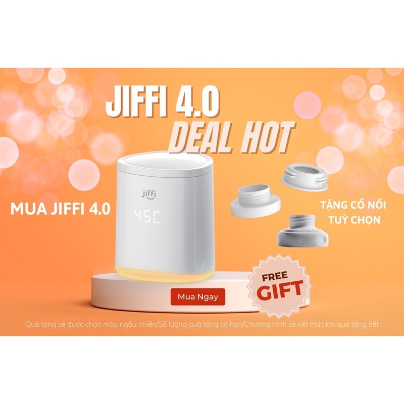 Máy hâm sữa di động không dây Jiffi phiên bản mới 4.0