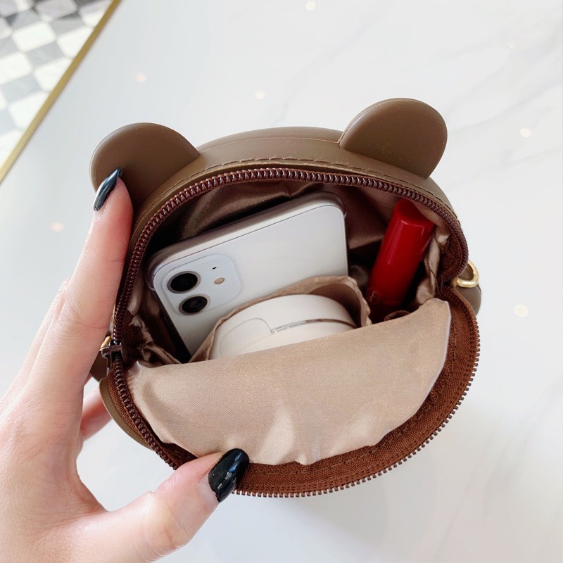 Túi gấu Brown, túi đeo chéo hình gấu dành cho nữ và bé gái dễ thương nhiều kích thước