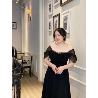 Đầm tiệc tiệc Bigsize cao cấp phối ren (hình thật tự chụp)
