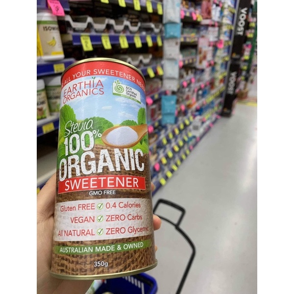 Đường ăn kiêng dành cho người tiểu đường, giảm cân Stevia Sugaless 100% Organic Úc