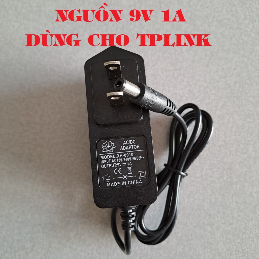 Nguồn 9V1A - Nguồn wifi TPLink - Nguồn Adapter 9V-1A 5.5*2.5mm