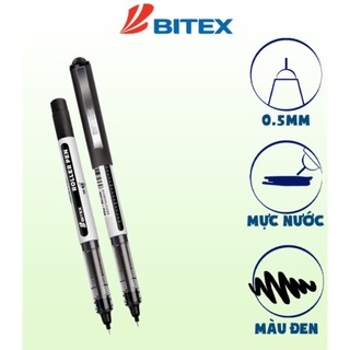 Bút lông bi Bitex R02 mực xanh, đen, đỏ ngòi 0.5mm