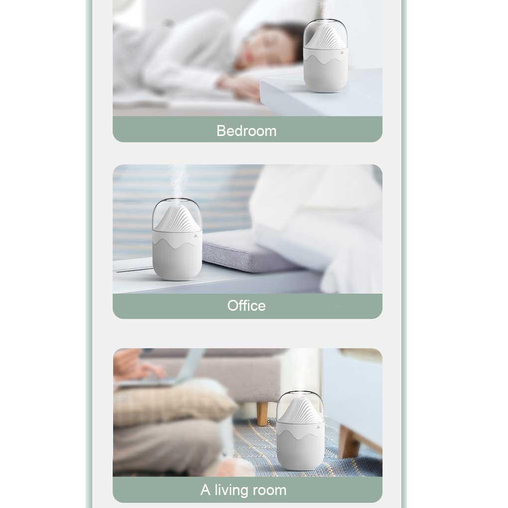 máy phun sương h2o humidifier Máy Phun Sương Tạo Độ Ẩm Không Khí 300ml Tích Hợp Đèn Ngủ Tiếng Ồn Thấp